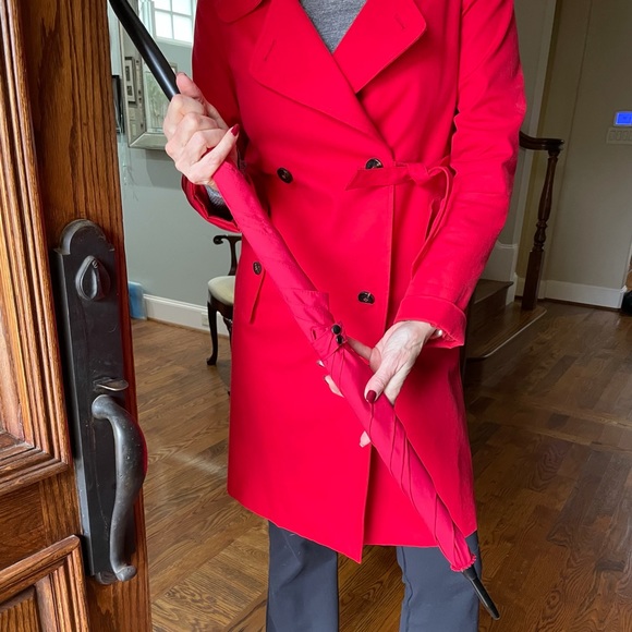 Burberry coat, size 10, and raincoat all the cute for the season!